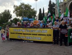 Beyazıt Meydanı'nda Esed Protestosu