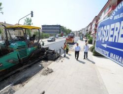 Altyapısı Yenilenen Hoşdere Caddesi Asfaltlanıyor