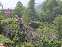 Heyelanda Lpg İstasyonu Çöktü, Tonlarca Gaz Çevreye Yayıldı
