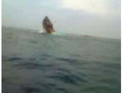 Ereğli Açıklarında Batan Gemi Amatör Kamera Tarafından Görüntülendi