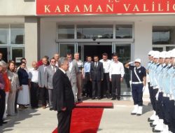 Vali Kahraman, Karaman'a Veda Etti