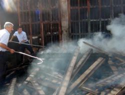 Bayram Günü Sanayideki Yangın Korkuttu