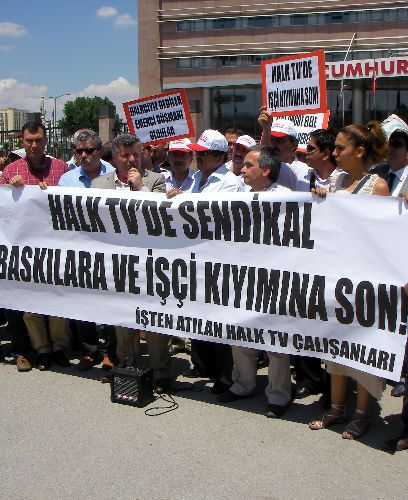 Türkiye Gazeteciler Sendikası'ndan CHP Genel Merkezi önünde eylem