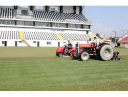 Manisa 19 Mayıs Stadı'nın Çim Zemininin Bakımı Yapıldı