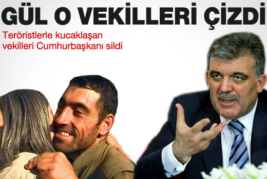 Gül BDP'li vekilleri çizdi!