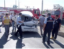 Dinar’da Trafik Kazası: 4 Yaralı