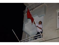 Şehidin Konya’daki Evine Türk Bayrağı Asıldı