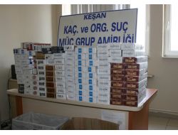 Keşan'da Kaçak Sigara Operasyonu