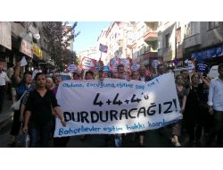 Bahçelievler'de 4+4+4 Eğitim Sistemi Protesto Edildi