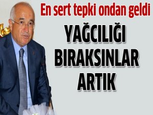 'Plaket yağcılığını bıraksınlar artık'