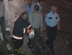 Kaza Yapan Kamyon Şoförünün Ayağı Koptu