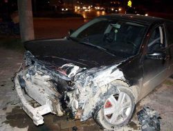 Hurdaya Dönen Otomobilden Burnu Kanamadan Kurtuldu