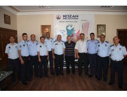 Kozan Belediyesi Zabıta Personeli, Belediye Başkanı Özgan’ı Ziyaret Etti