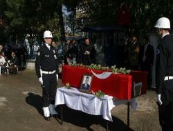 Trafik Kazasında Şehit Olan Polis İçin Siirt Çevik Kuvvet Şubesi'nde Tören Yapıldı