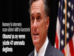Romney'nin sözleri ABD'yi karıştırdı