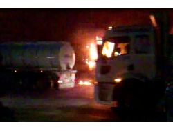 Teröristler Şantiye Basıp 7 Aracı Yaktı