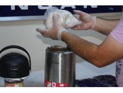 TERMOS İÇİNDEN EROİN ÇIKTI