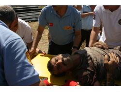 Göçük Altında Kalan İşçi Yaralandı