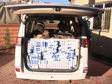 Tarsus`ta Kaçak Sigara Operasyonu