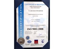 Adıyaman Üniversitesi'ne Kalite Belgesi