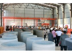 Vezirköprü'de Beton Boru Fabrikası Açıldı