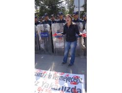 Boyalı Protestoya Polisten ‘streçli’ Önlem