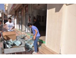 Suriye'deki Patlama Nusaybin'i Etkiledi, İlçe Güne Onarımla Başladı