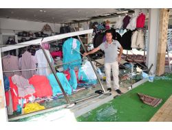 Hortum İş Yerlerini Vurdu, Zarar 300 Bin Lira