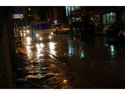 Suşehri'nde Sağanak Yağış Etkili Oldu