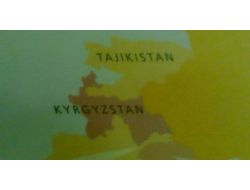 Harita Üzerinde Tacikistan İle Kırgızistan'ı Yer Değiştirdiler