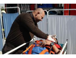 Üniversitede Gerçeğini Aratmayan Yangın Tatbikatı