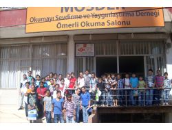 Ömerli'deki Okuma Salonu Yoğun İlgi Görüyor