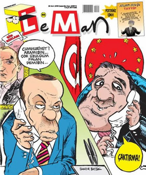 Leman dergisi,sigara yasağını kapağına taşıdı.