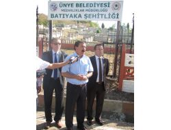 Ünye Tepe Mezarlığı'na Şehitlik Yapılıyor