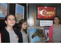 Çocukların Hayvan Sevgisi Tuvale Yansıdı