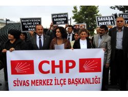 Chp’den 'Savaşa Hayır' Protestosu