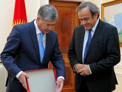 Platini: Kırgızistan'da Futbolun Gelişmesi İçin Her Türlü Desteğe Hazırız