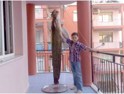 Yakaladığı Balığı Dört Aydır Bitiremedi