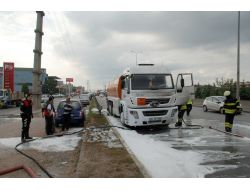Madeni Yağ Tankerinde Çıkan Yangın Korkuttu