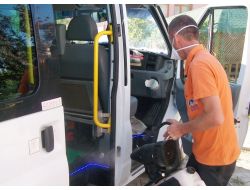 Çubuk'ta Okul Servisleri İlaçlandı