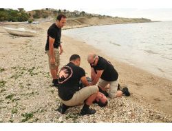 Belediye Personelinden Oluşan Su Altı Timi Denizde Tatbikat Yaptı