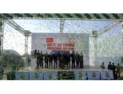 Kktc'ye Verilecek Suyun Temel Atma Töreni Kıbrıs Türk Tarafında Da İcra Edildi
