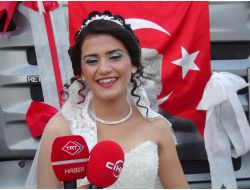 Tır Şoförünün Gelin Arabası Da Tır Oldu