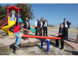 Tahterevalliye Binen Başkan Toçoğlu, Çocuklar Gibi Eğlendi