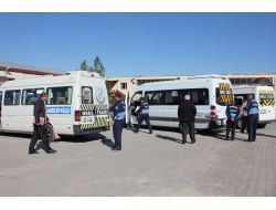 Nevşehir'deki Servis Araçları Tek Tek Kontrol Ediliyor