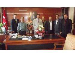 Çorlu Amatör Gazeteciler Grubu, Kaymakam Doğan'ı Ziyaret Etti