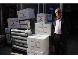 Kızılay'dan Evleri Yanan Akcan Ailesine Eşya Yardımı