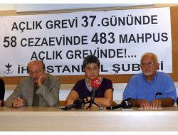 Açlık Grevlerine Basın Toplantısıyla Dikkat Çekildi