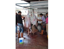 Manavgat'ta Kurbanlık Kesimi Komisyonun Belirlediği Yerlerde Yapılıyor