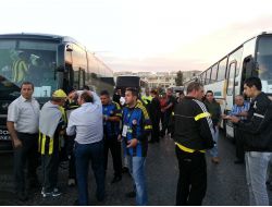 Fenerbahçeli Taraftarlar Kktc'den Otobüslerle Güney Kıbrıs'a Hareket Etti